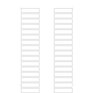 Binder Label Inserts for Organizing (800 Inserts)